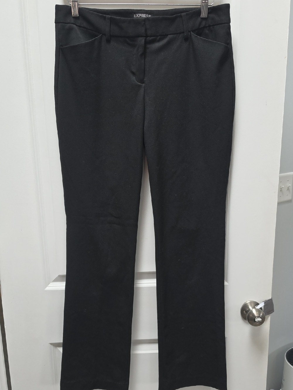Express Black Women's Editor Straight-Leg Dress Pants